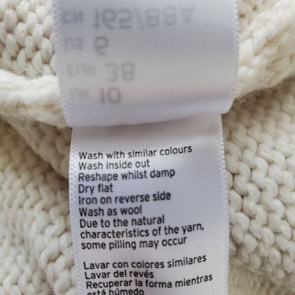 Topshop Turtleneck Sweater Dress Tunic - size 6 in Oat - Picture 16 of 16